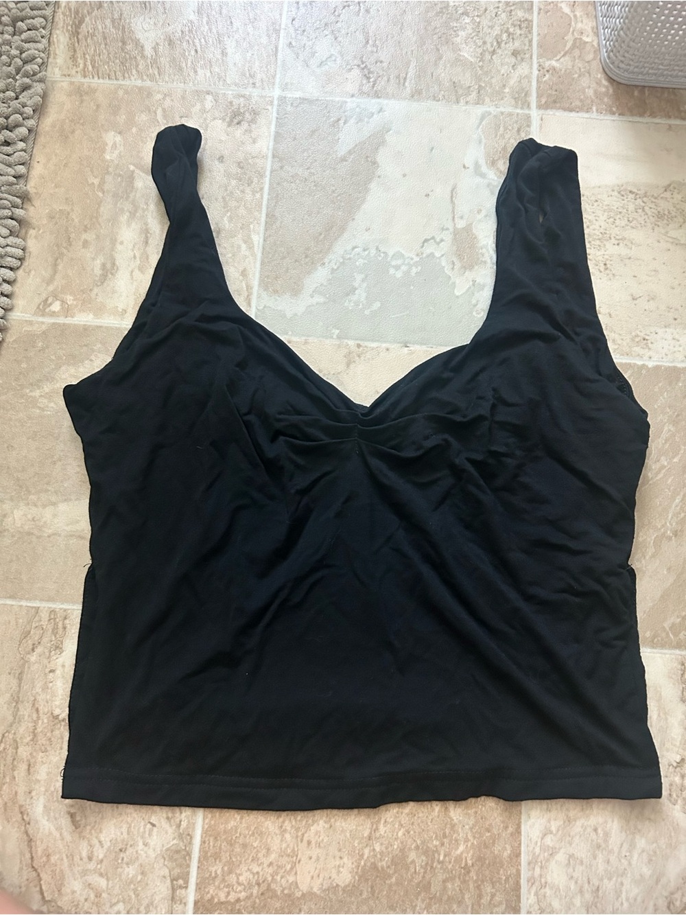 Black V-Neck Tank Top - Sleeveless Everyday Essential